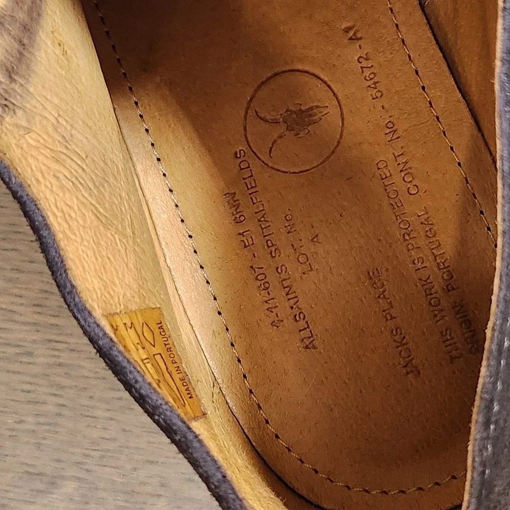AllSaints Jacks Place Suede Chukka Desert Boots Mens EU 41 Two-Tone Black Grey 8